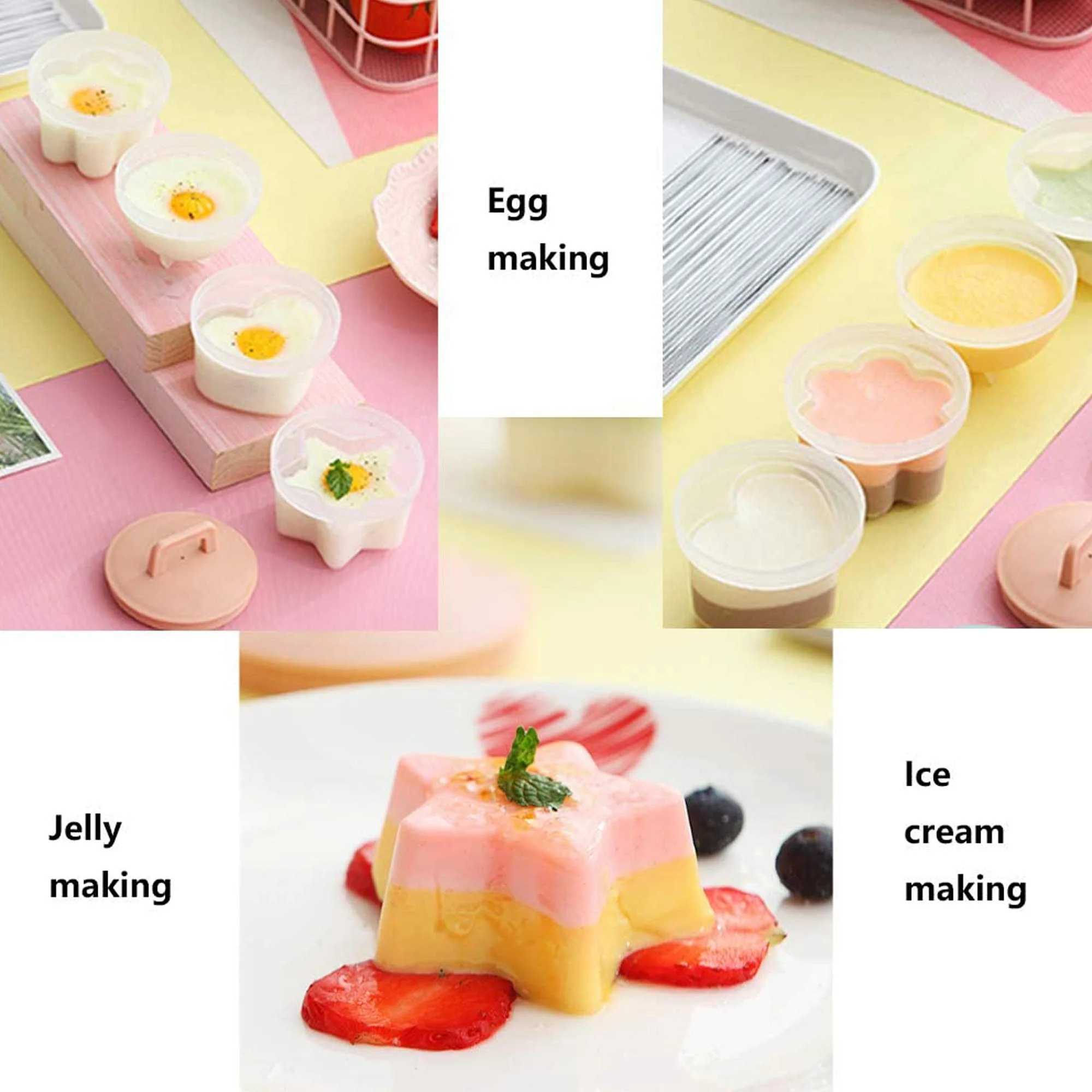 4 Styles/Set Cute Boiled Egg Mold