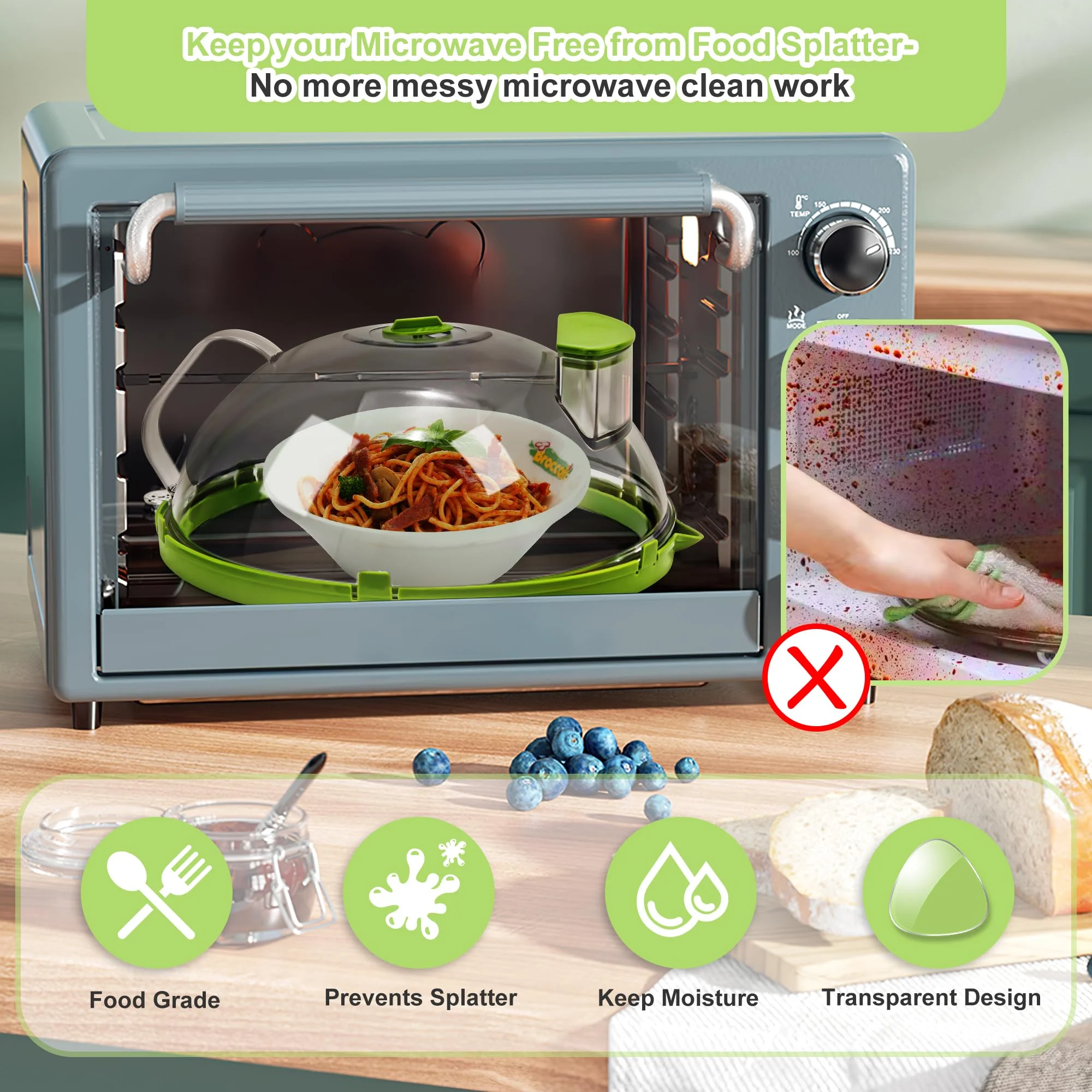 Microwave Oven Splash Proof Cover