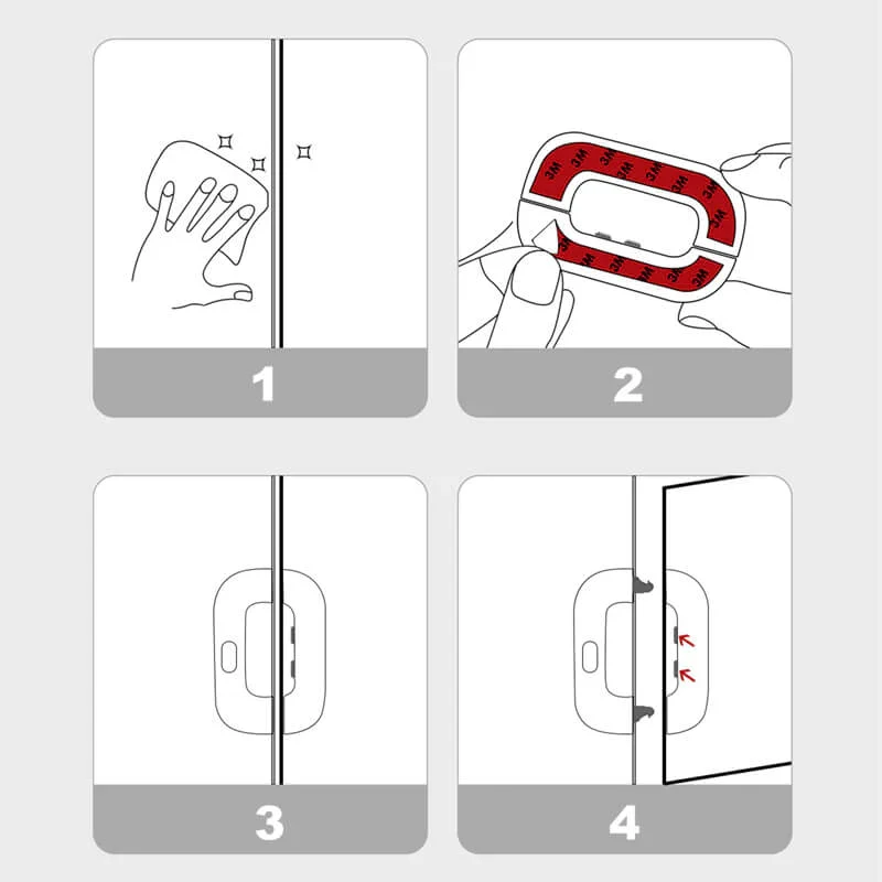 Refrigerator Door Safety Lock