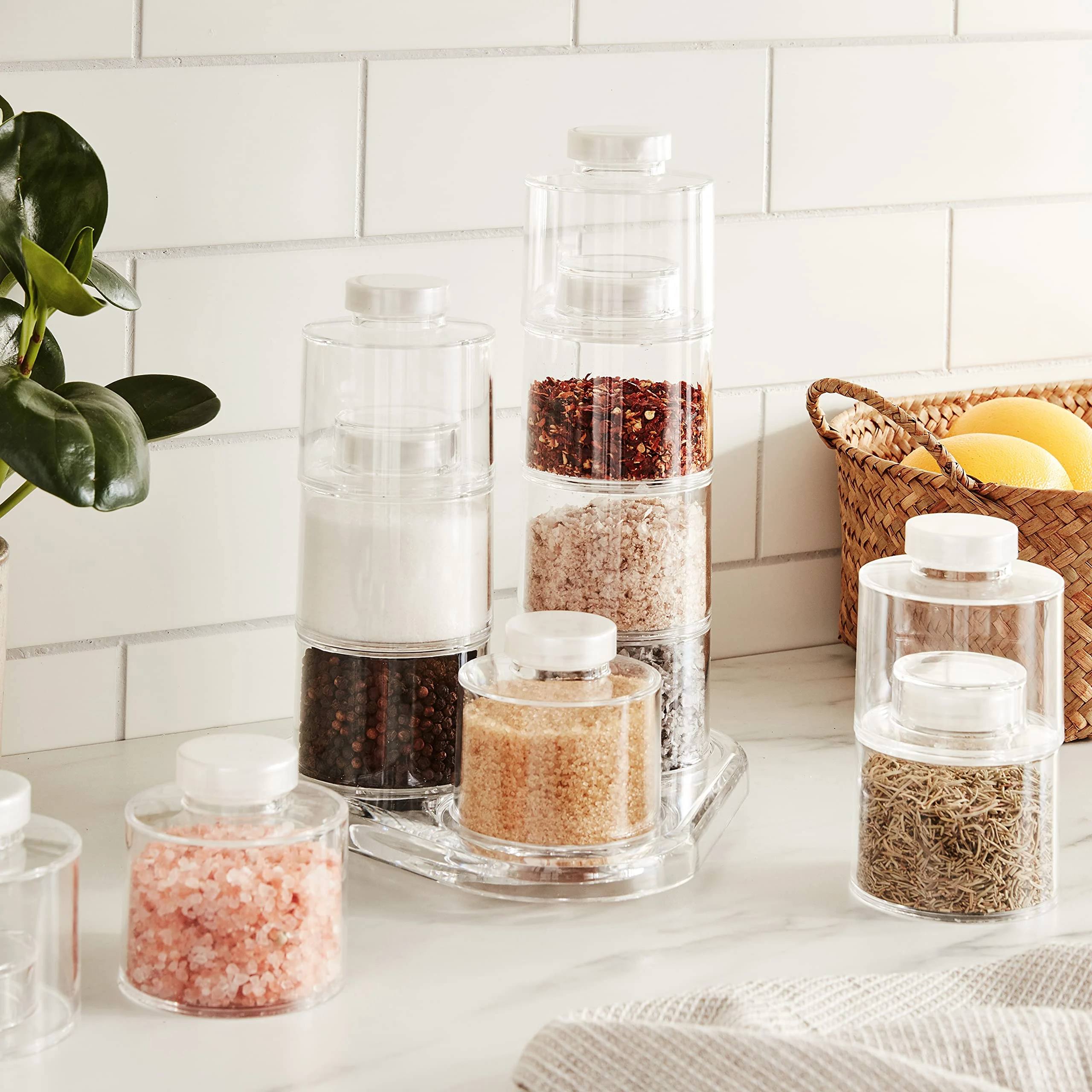 Transparent Seasoning Jar Set (6 PCS/SET)