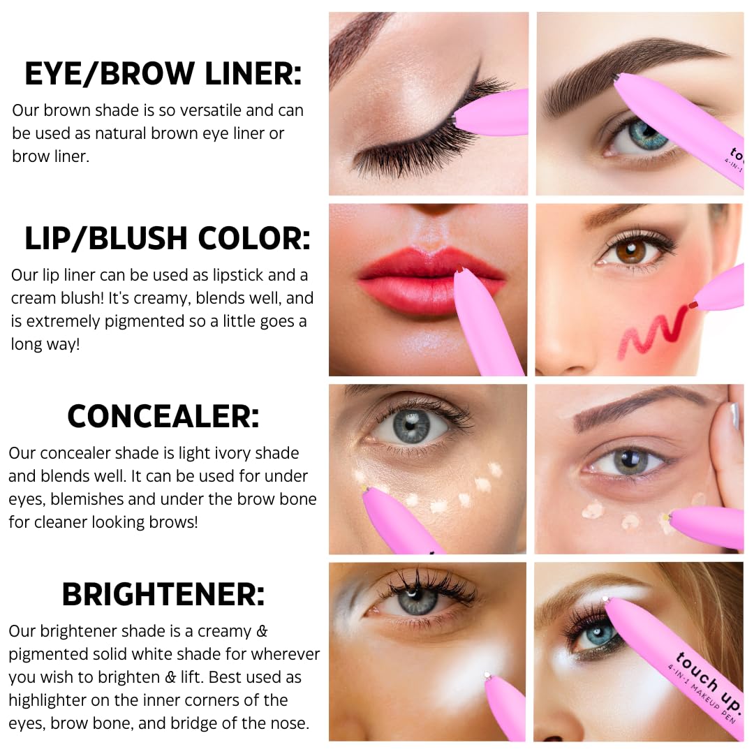 4-in-1 Makeup Pen (Eye Liner, Brow Liner, Lip Liner, & Highlighter)