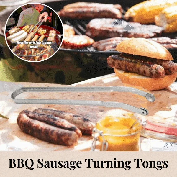 🔥Last Day Sale - 49%Off🔥BBQ Sausage Turning Tongs