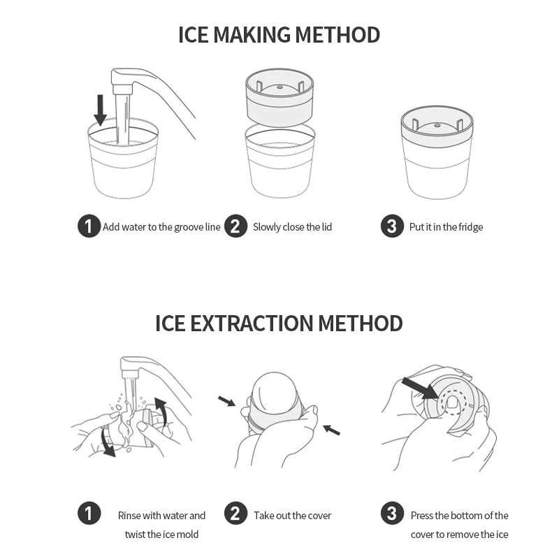 🧊Round Silicone Ice Cube Tray