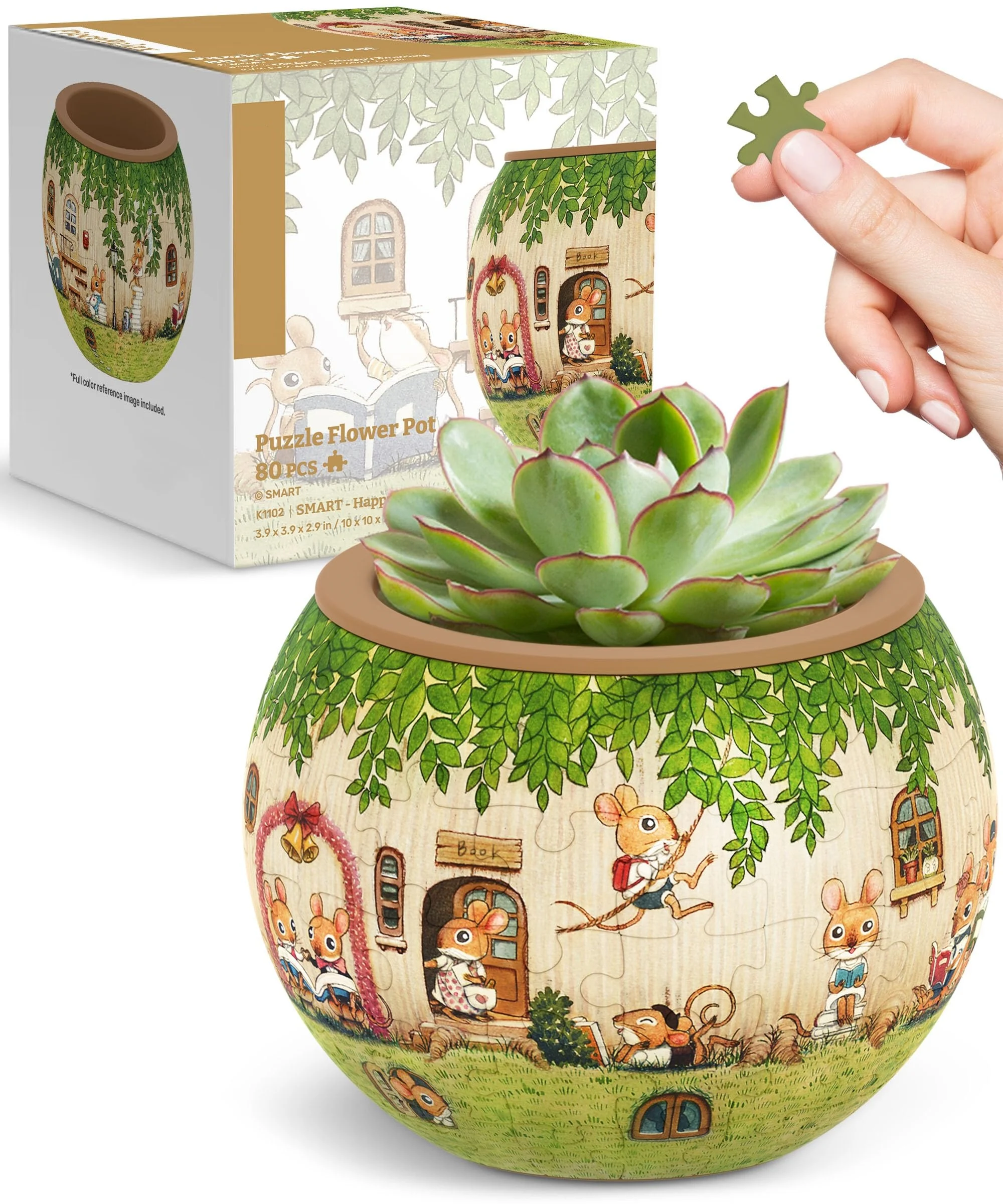 3D Puzzle Flowerpot