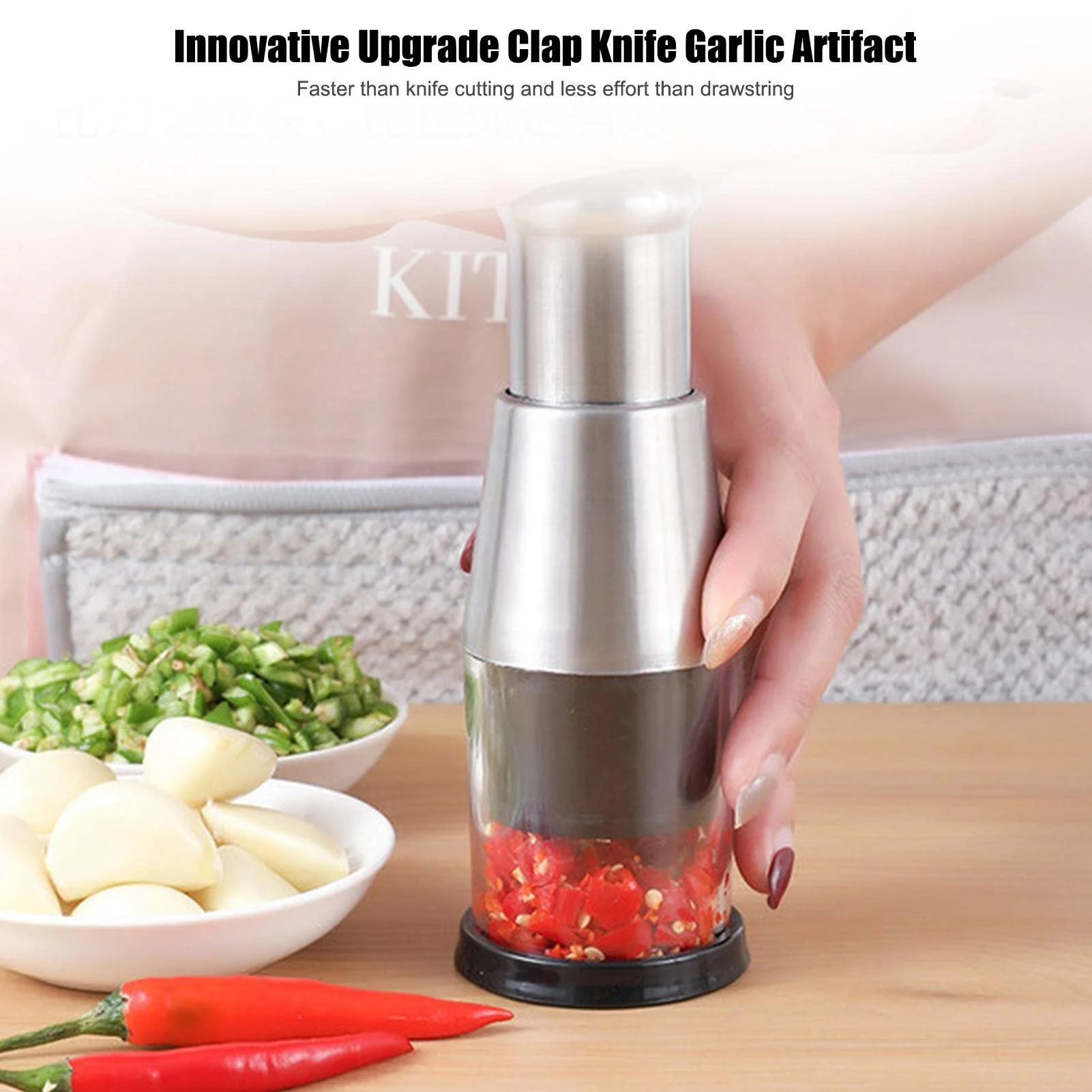 Multifunctional Manual Garlic Press