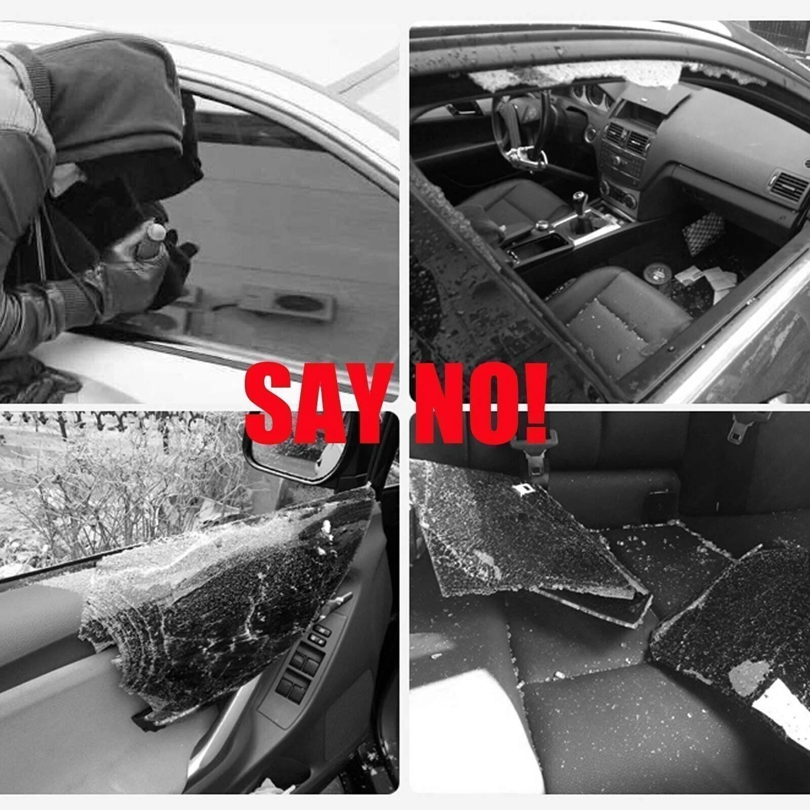 Car Solar Power Anti-Theft LED Flashing Security Light