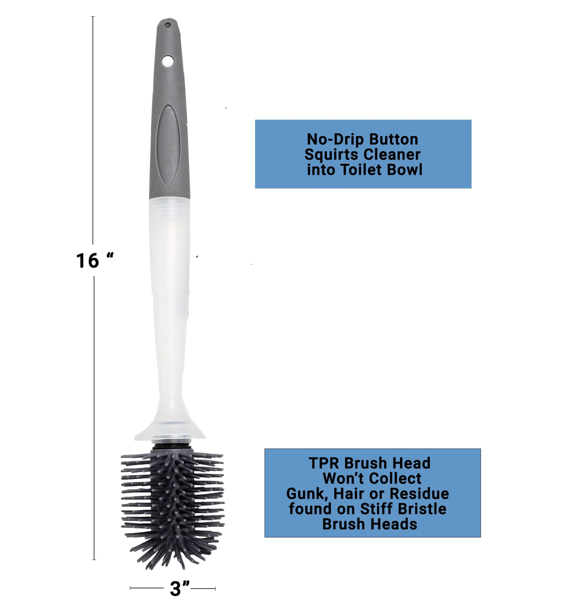 Detergent-Addable Toilet Brush