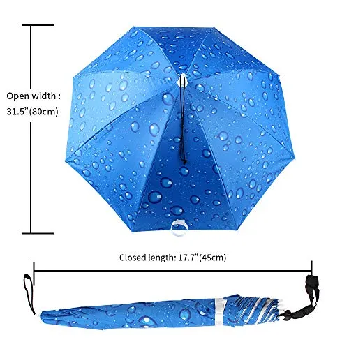 Outdoor Double Layer Umbrella Hat