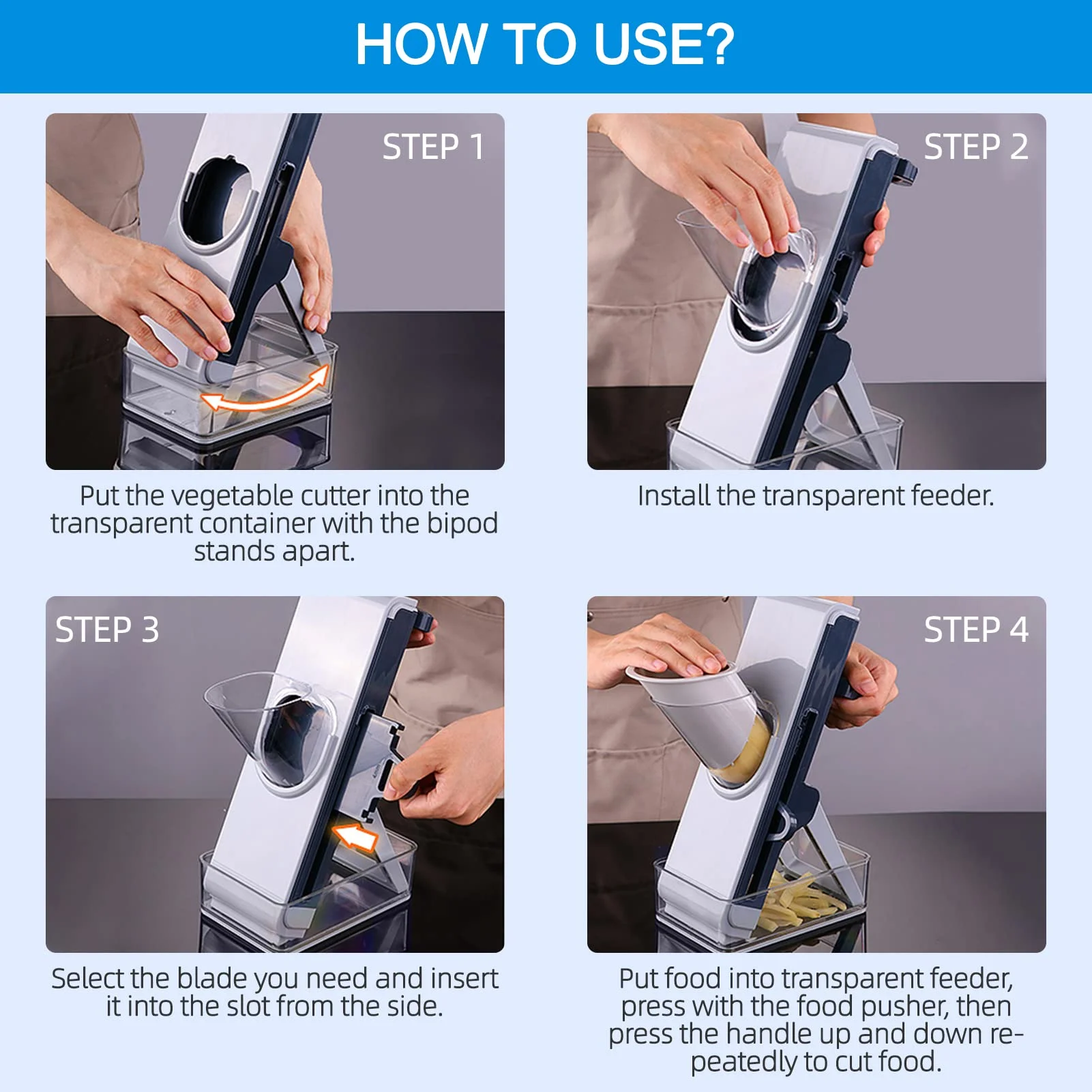 Multifunctional Vegetable Slicer Cutter & Chopper