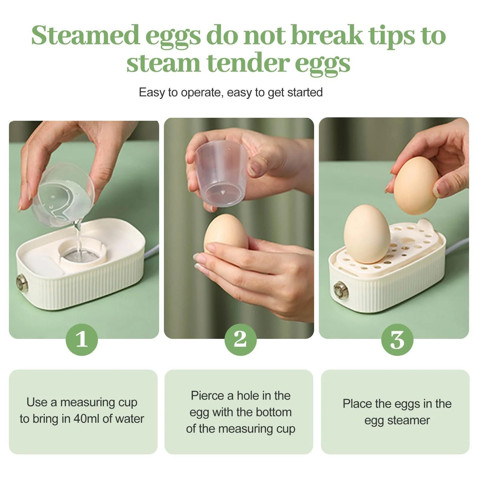 Electric Hard Boiled Egg Maker Steamer