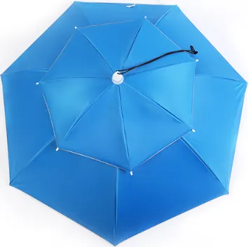 Outdoor Double Layer Umbrella Hat