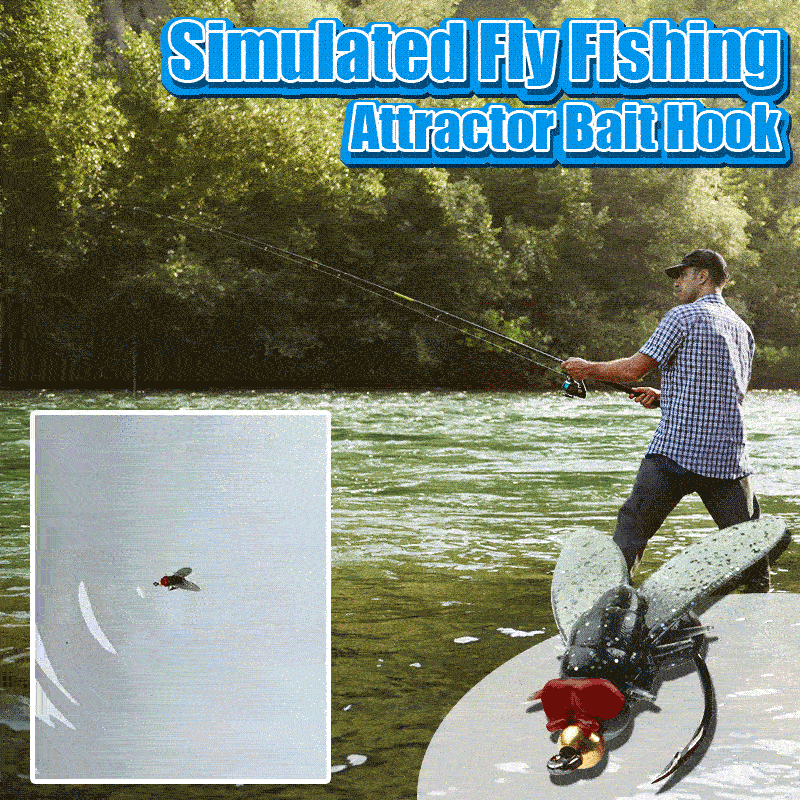 🔥FATHER'S DAY SALE - Simulated Flies Fishing Attractor Bait Hook