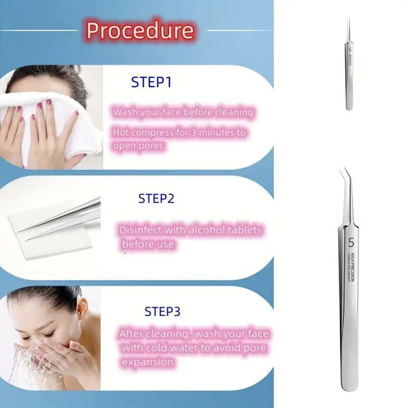 💥Professional Facial Blackhead Remover Tweezers