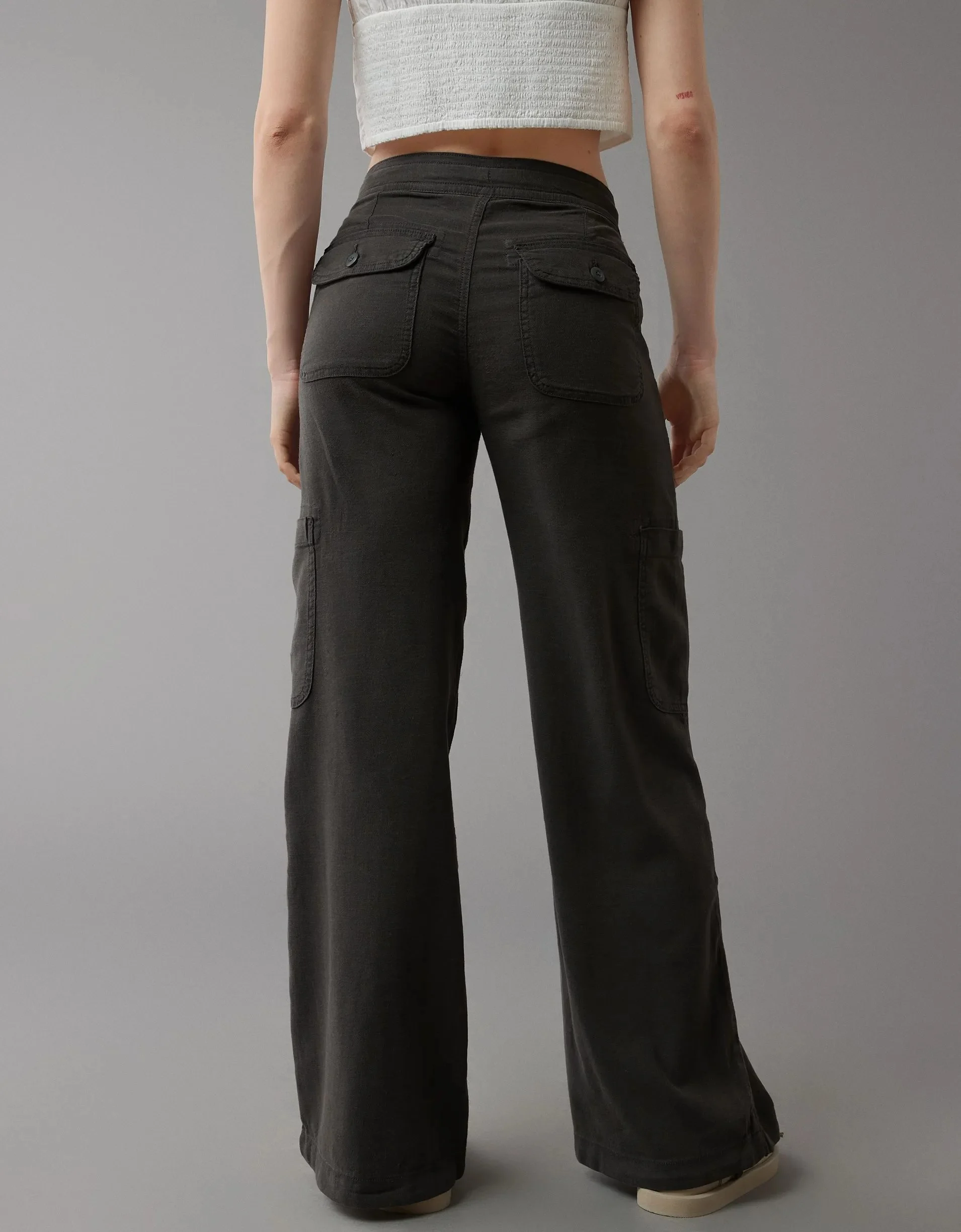 Linen-Blend Wide-Leg Cargo Pant(BUY 2 FREE SHIPPING)