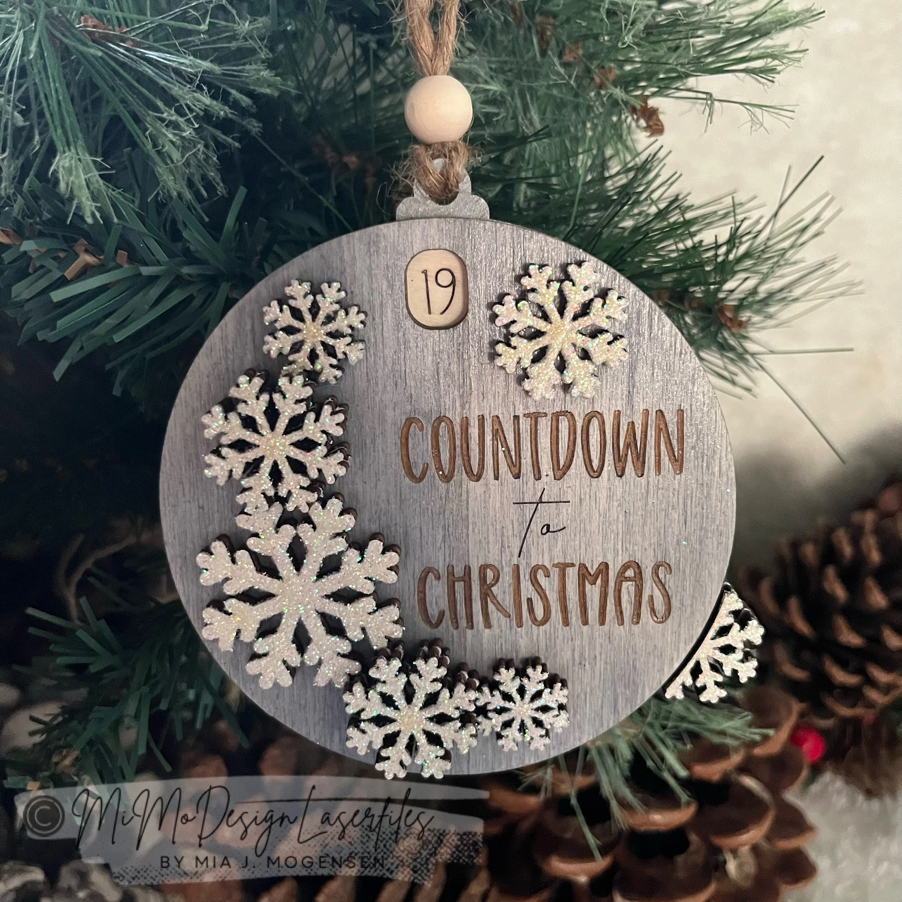 Countdown to Christmas Sliding Ornament