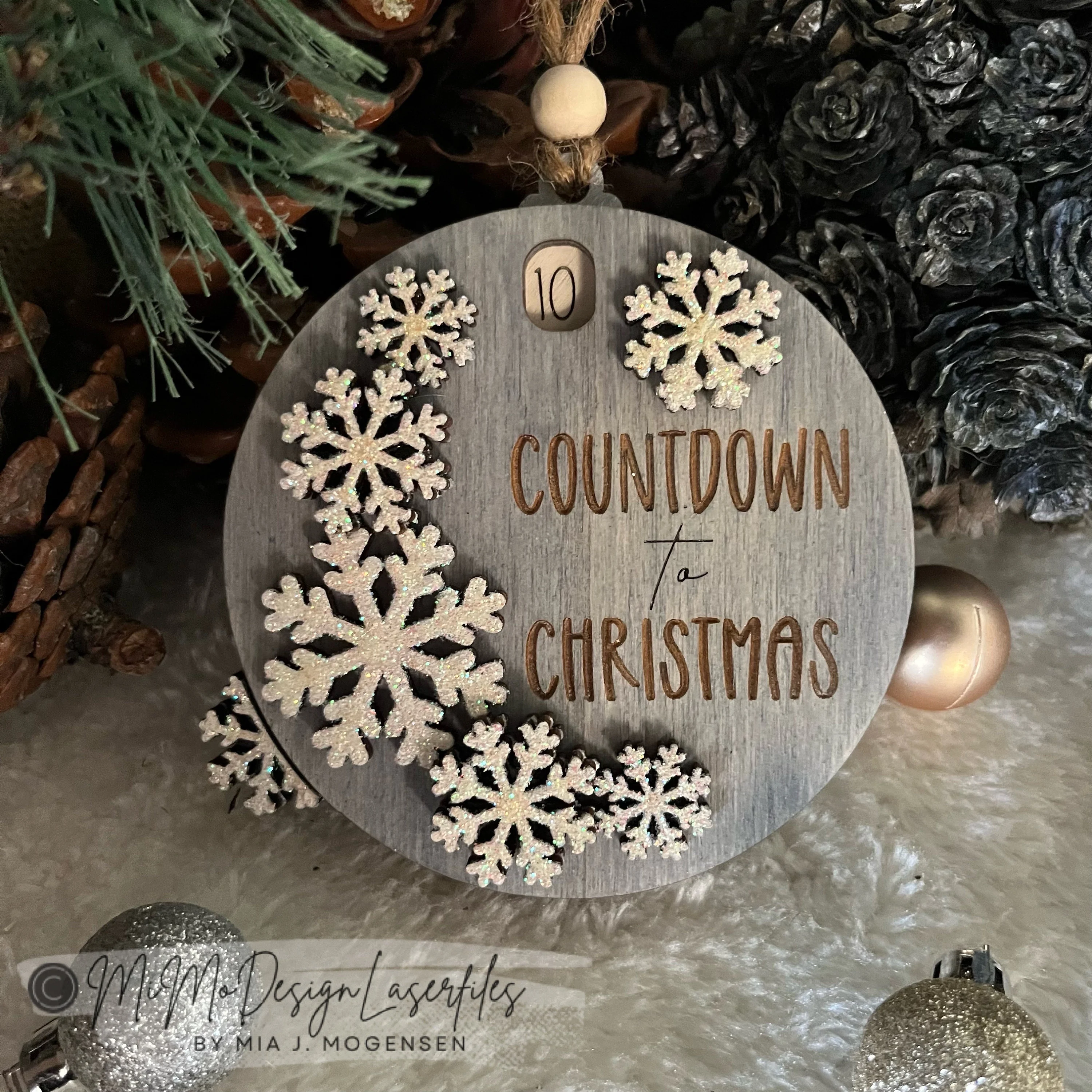 Countdown to Christmas Sliding Ornament