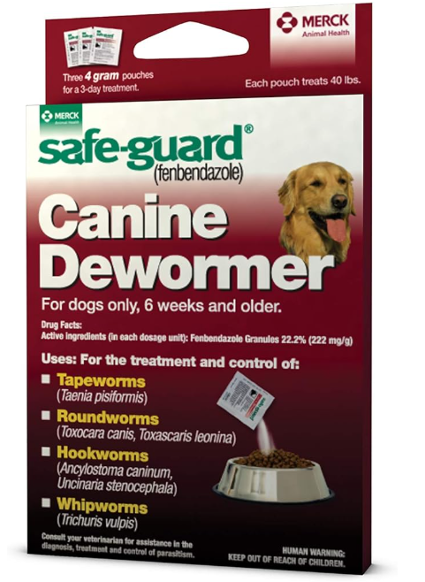 Safe-Guard (fenbendazole) Canine Dewormer for Dogs