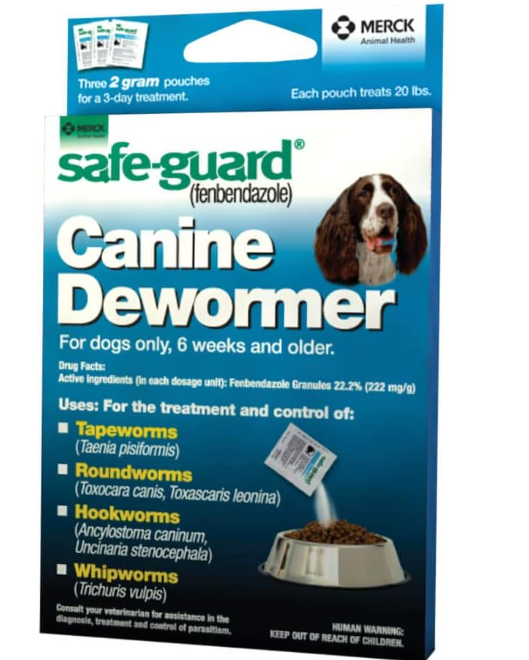 Safe-Guard Canine Dewormer For Dogs Only, 6 Weeks and Older
