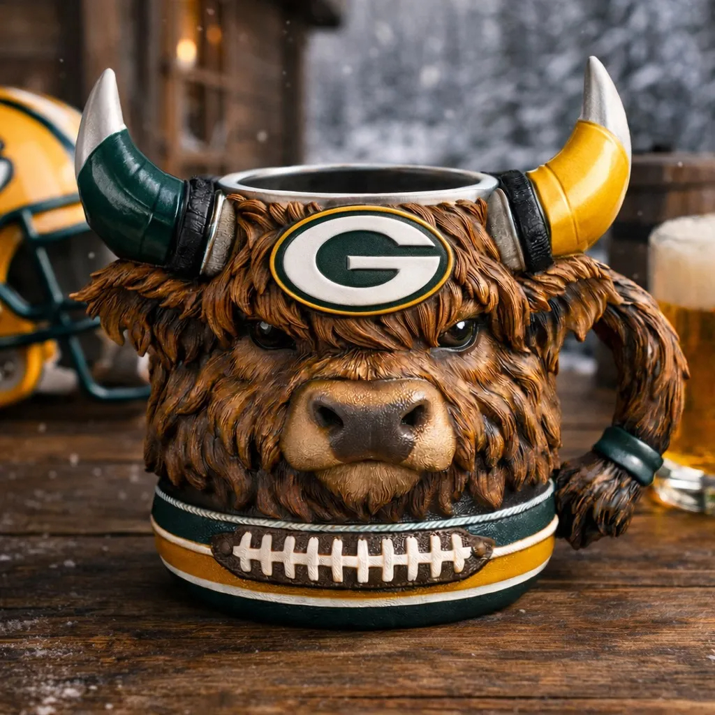 🔥Limitierte Auflage 2026 – Highland Cow Football 3D-Tasse