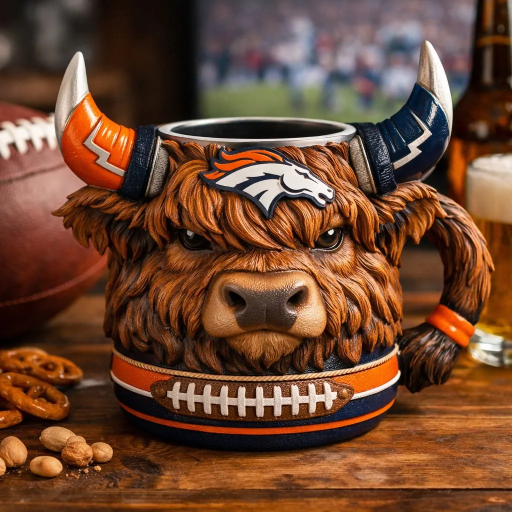 🔥Limitierte Auflage 2026 – Highland Cow Football 3D-Tasse