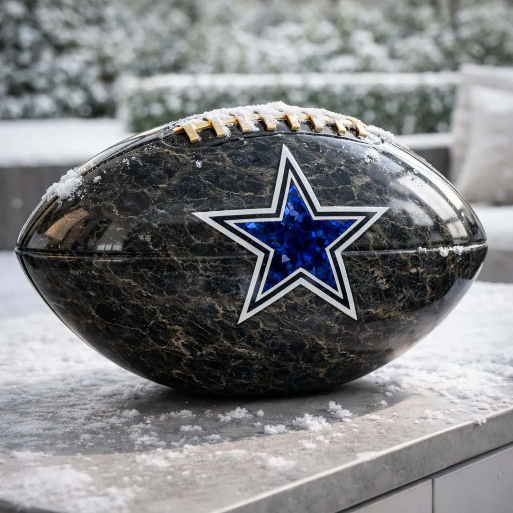 Luxuriöse Steinskulptur einer Fußballmannschaft für 2026