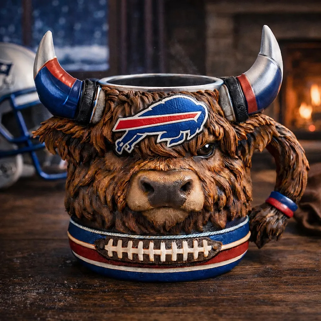 🔥Limitierte Auflage 2026 – Highland Cow Football 3D-Tasse