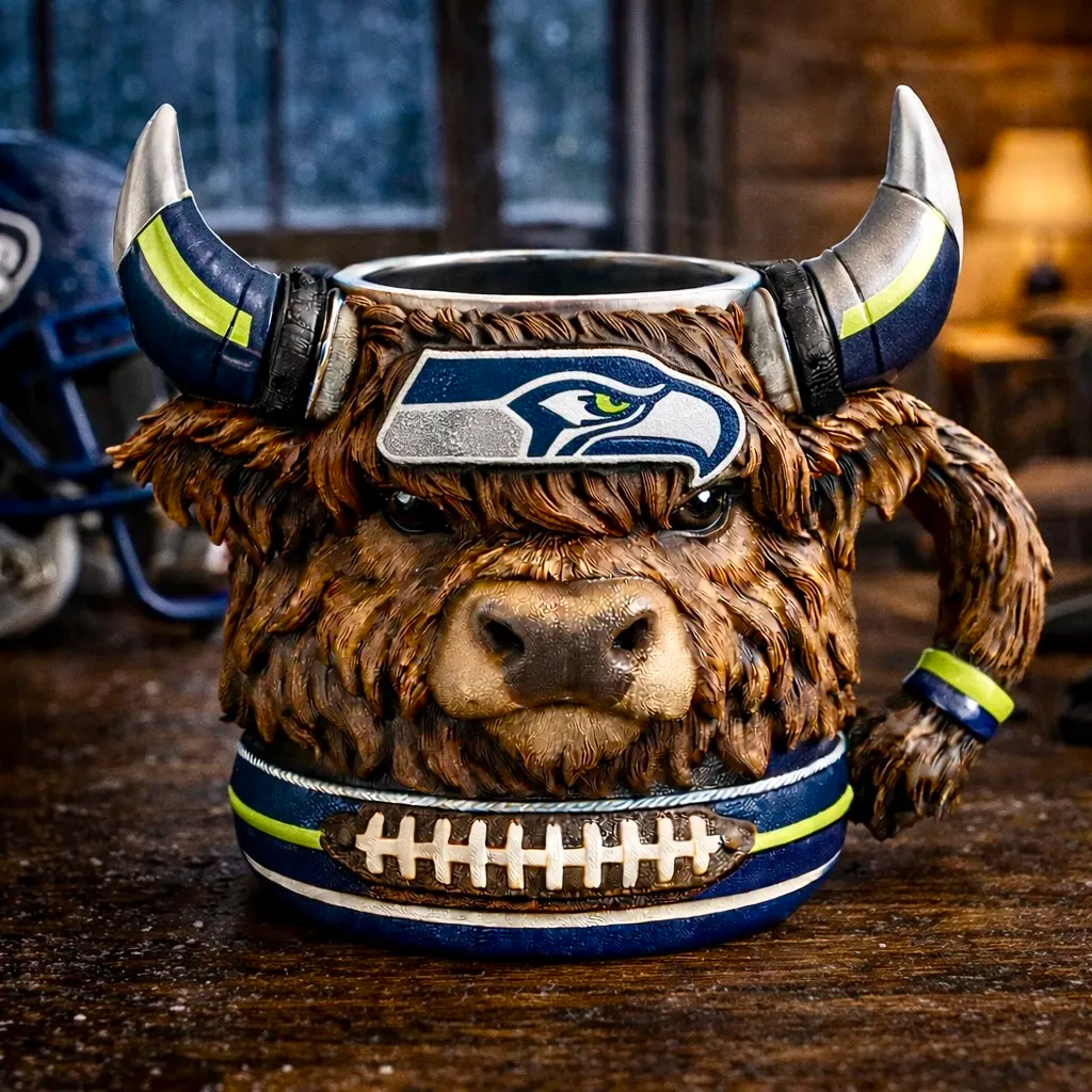 🔥Limitierte Auflage 2026 – Highland Cow Football 3D-Tasse