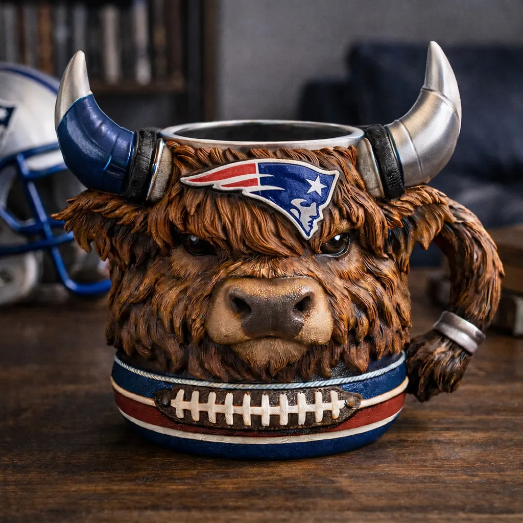 🔥Limitierte Auflage 2026 – Highland Cow Football 3D-Tasse