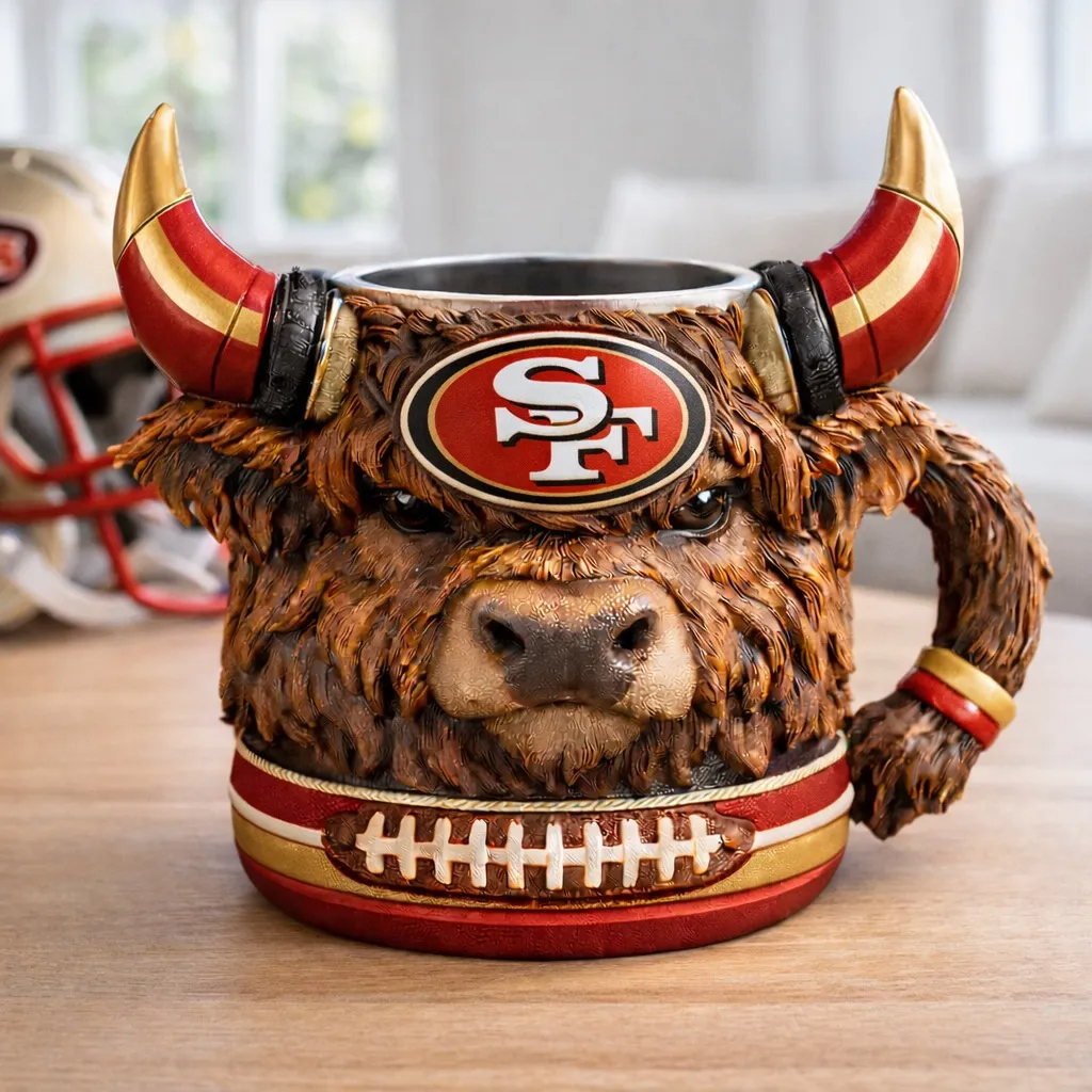 🔥Limitierte Auflage 2026 – Highland Cow Football 3D-Tasse
