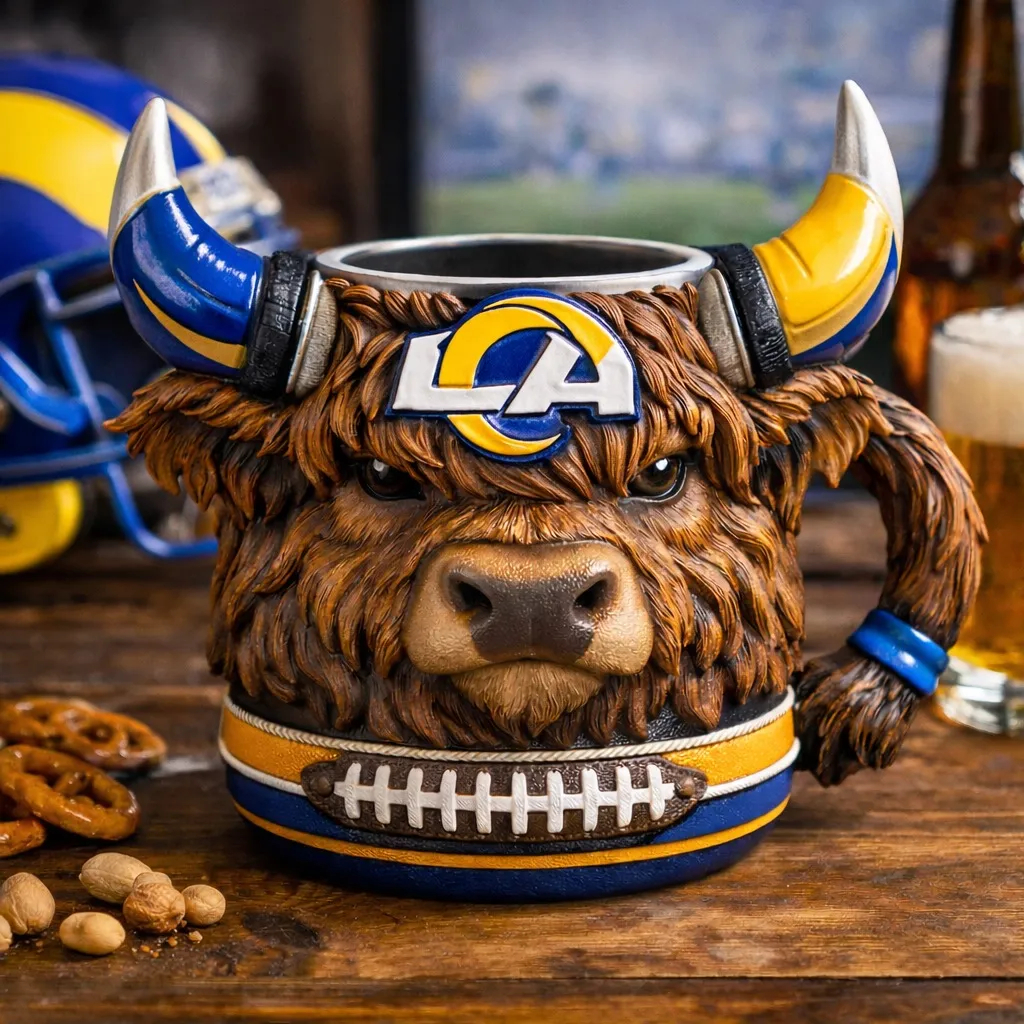 🔥Limitierte Auflage 2026 – Highland Cow Football 3D-Tasse
