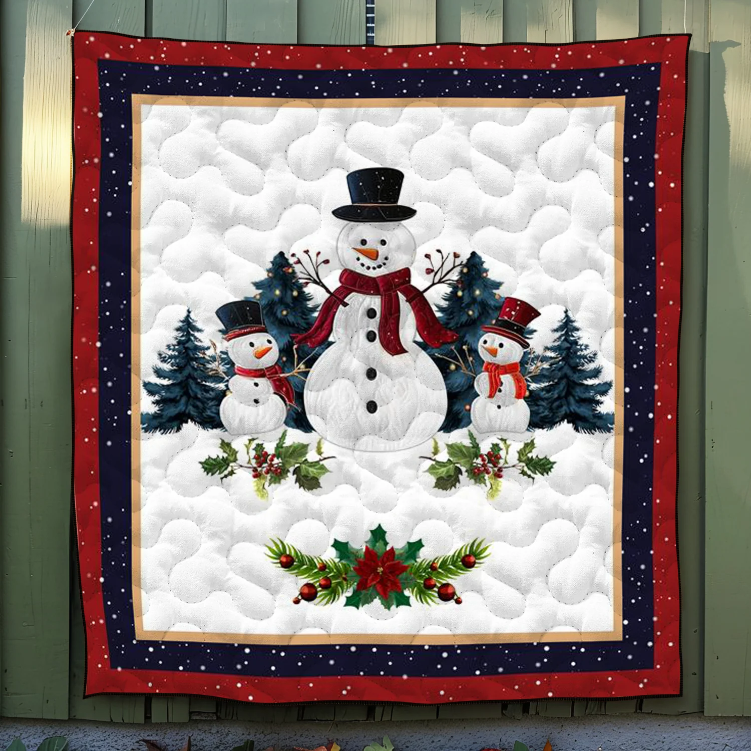 Frosty Friends Quilted Blanket NCU0DK3781