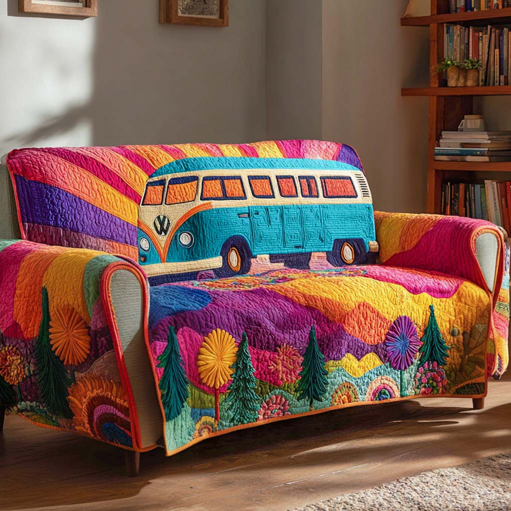Hippie Quilted Sofa Cover NCU0VT292