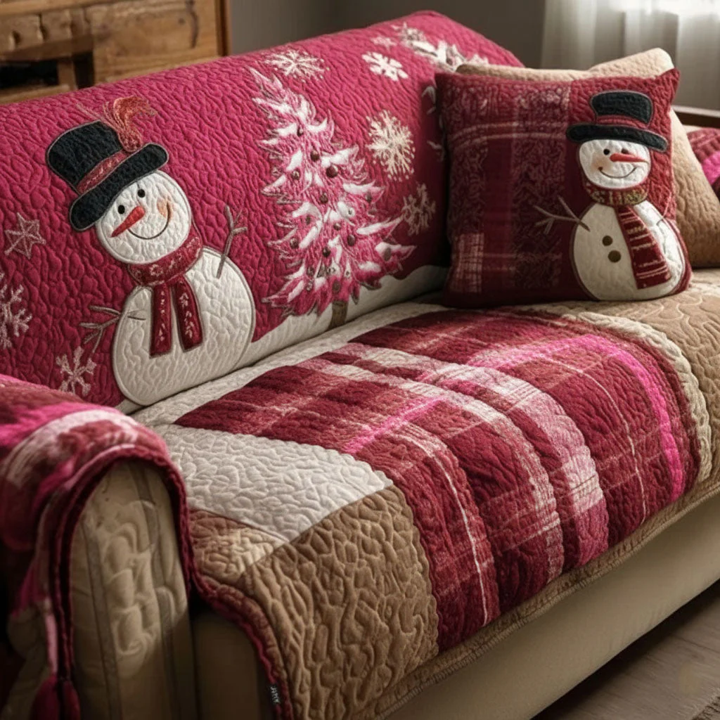 Festive Nights Quilted Sofa Cover NCU0VT340
