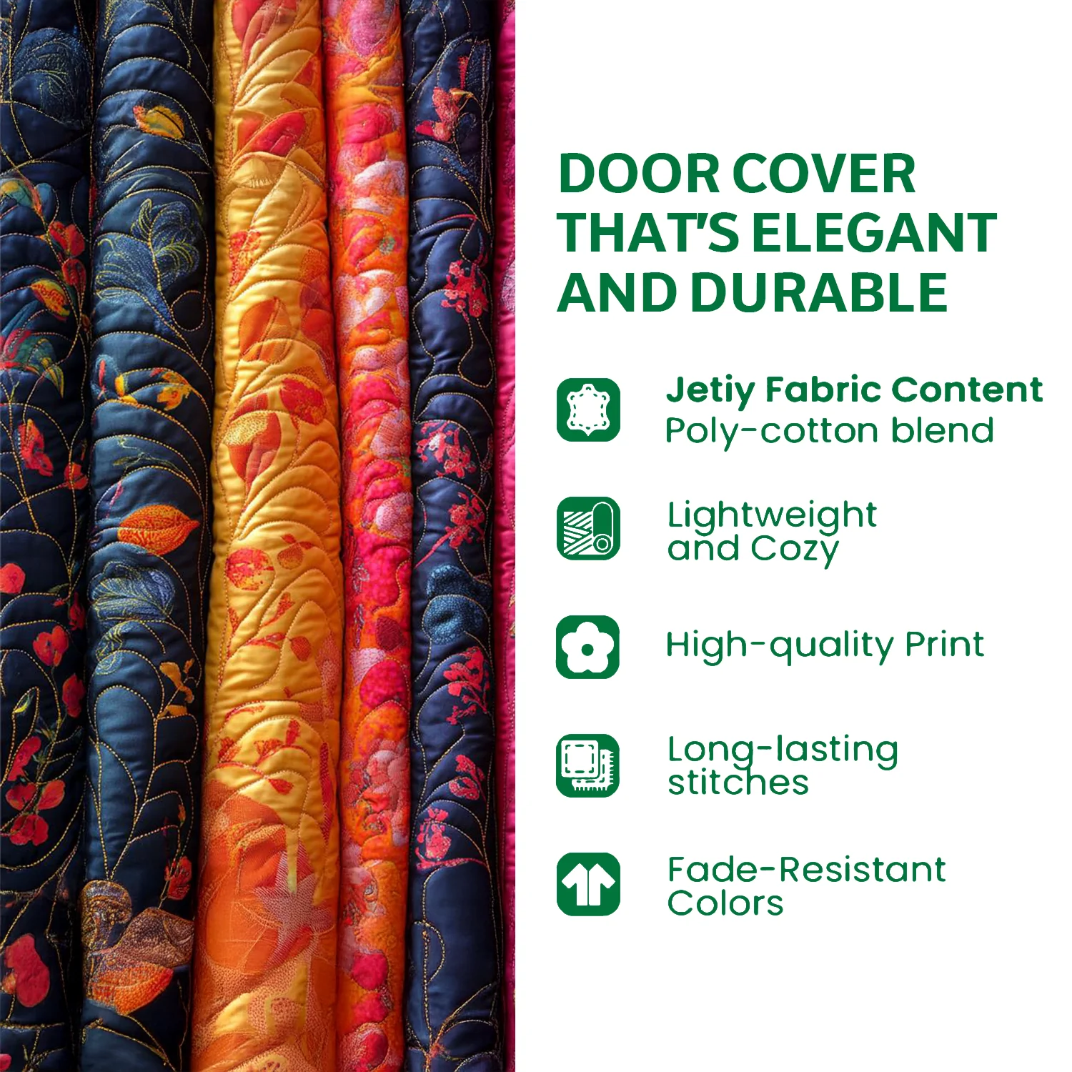 Santa Christmas Eve Quilted Door Cover NCU0TD1465