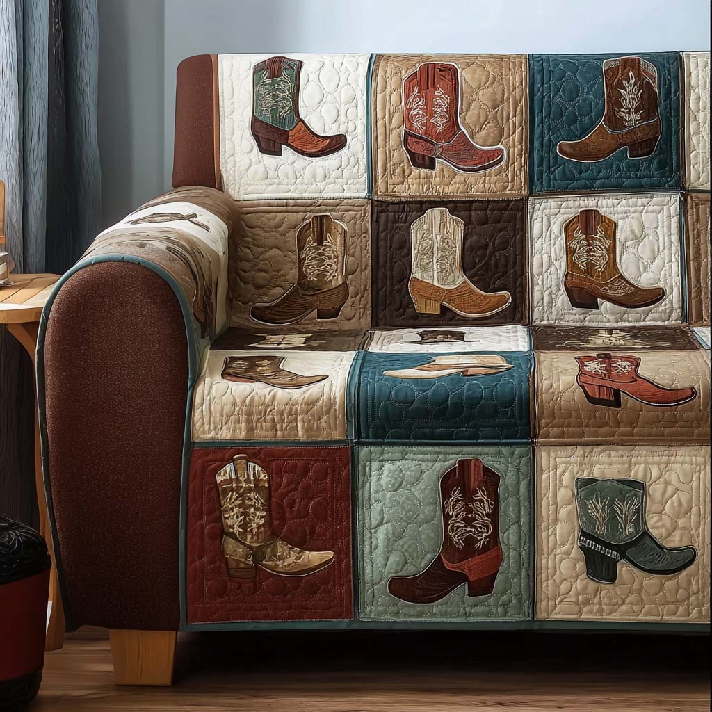 Cowboy Quilted Sofa Cover NCU0VT302