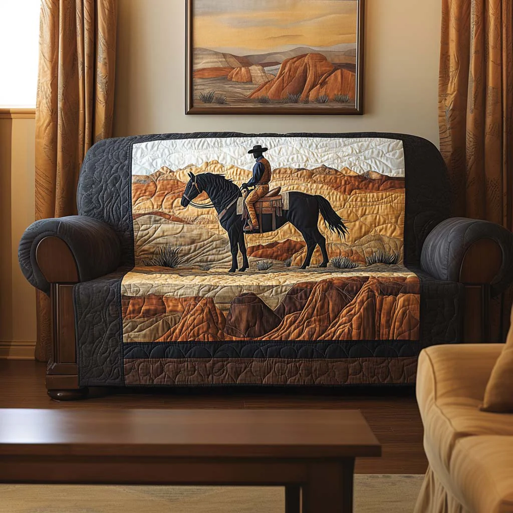 Cowboy Quilted Sofa Cover NCU0VT318