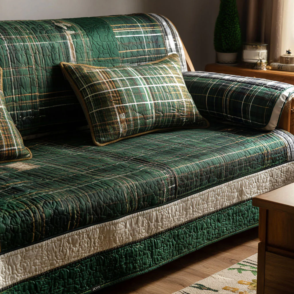 Christmas Quilted Sofa Cover NCU0VT283