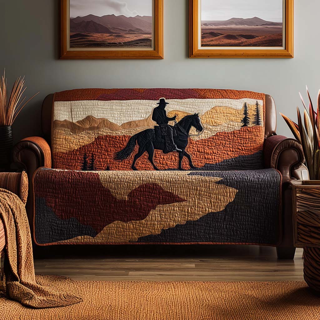Cowboy Quilted Sofa Cover NCU0VT318