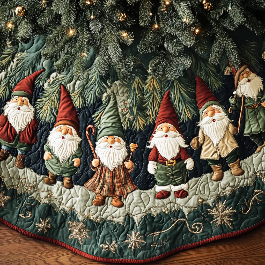 Christmas Quilted Tree Skirt NCU0VT69