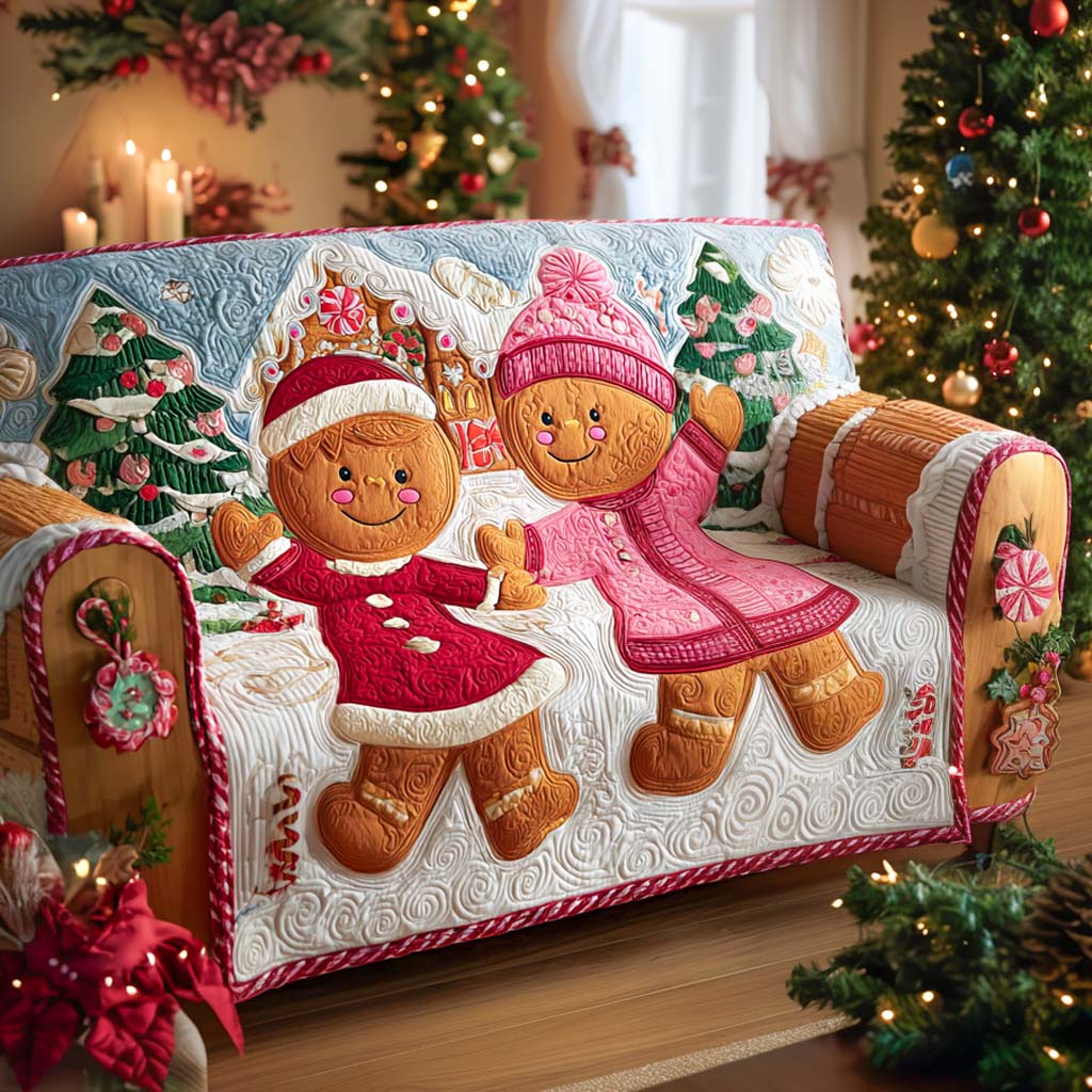 Christmas Quilted Sofa Cover NCU0VT325