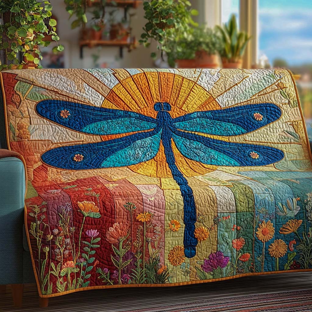 Dragonfly Quilted Sofa Cover NCU0VT326