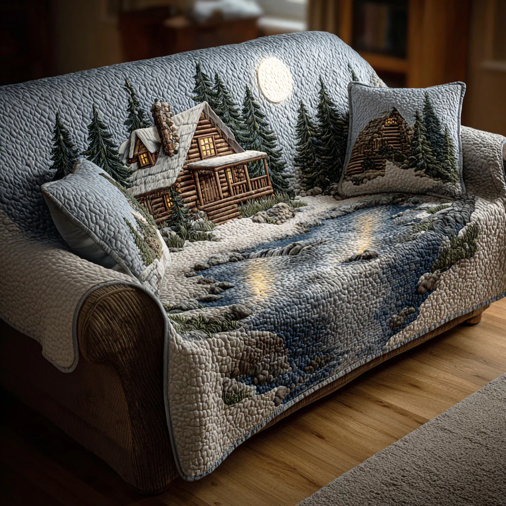 Woodland Quilted Sofa Cover NCU0VT360