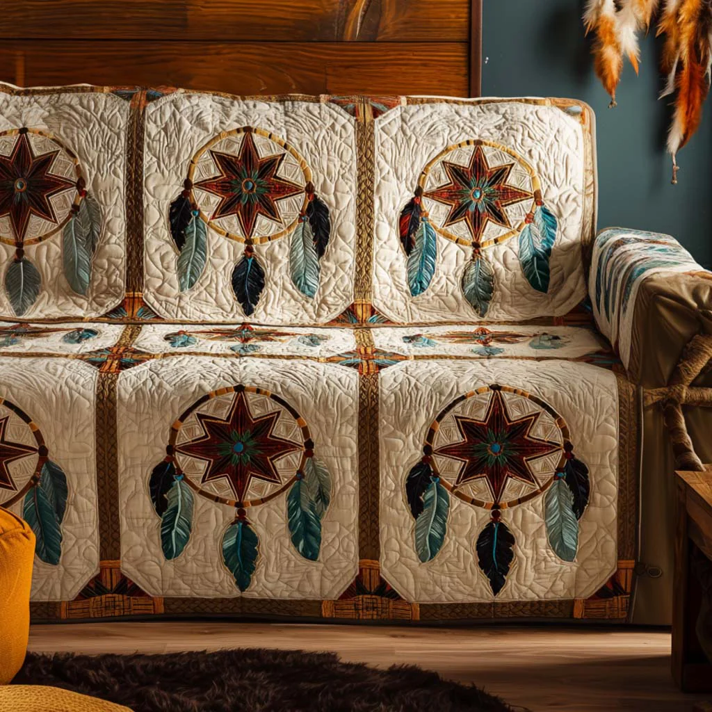 Native Quilted Sofa Cover NCU0VT284