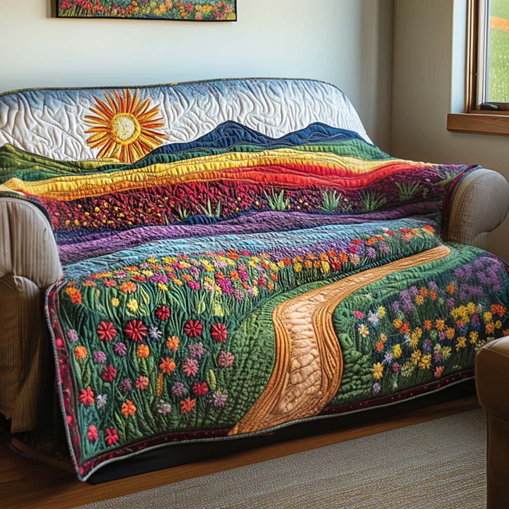 Sunshine Quilted Sofa Cover NCU0VT337