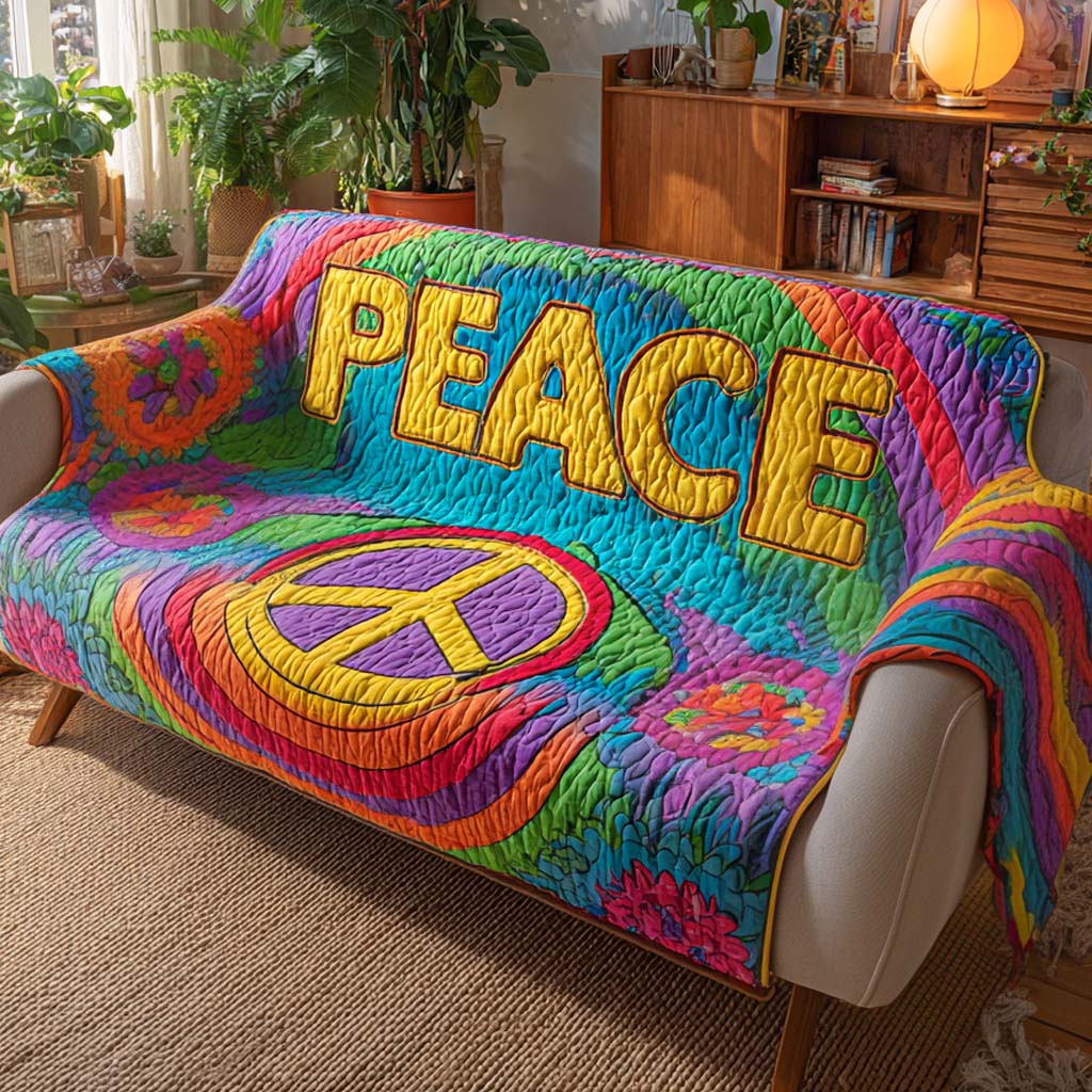 Hippie Quilted Sofa Cover NCU0VT292