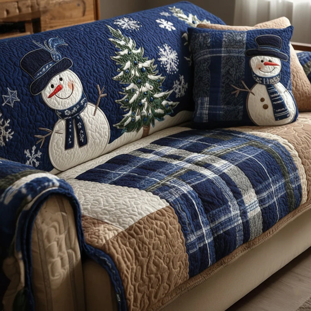 Festive Nights Quilted Sofa Cover NCU0VT340