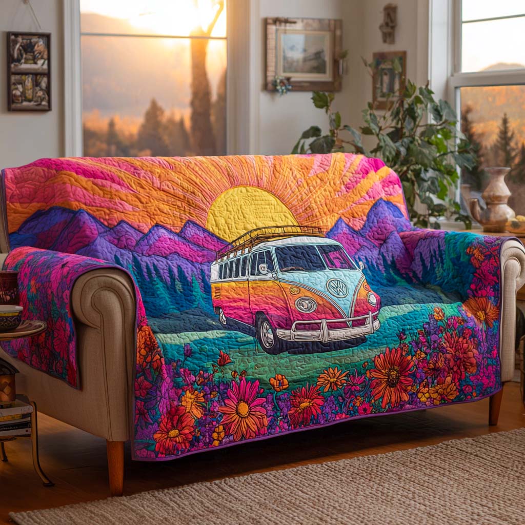Hippie Quilted Sofa Cover NCU0VT292