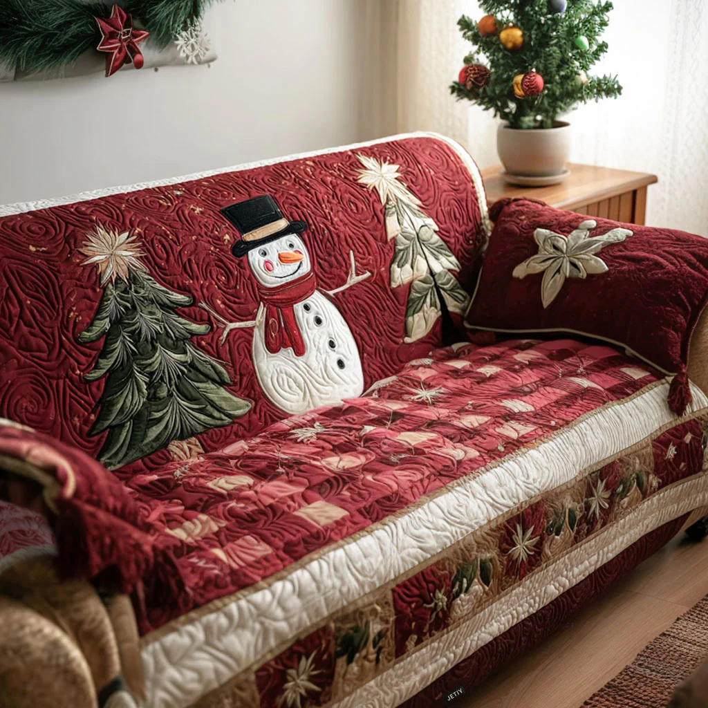 Christmas Quilted Sofa Cover NCU0VT283
