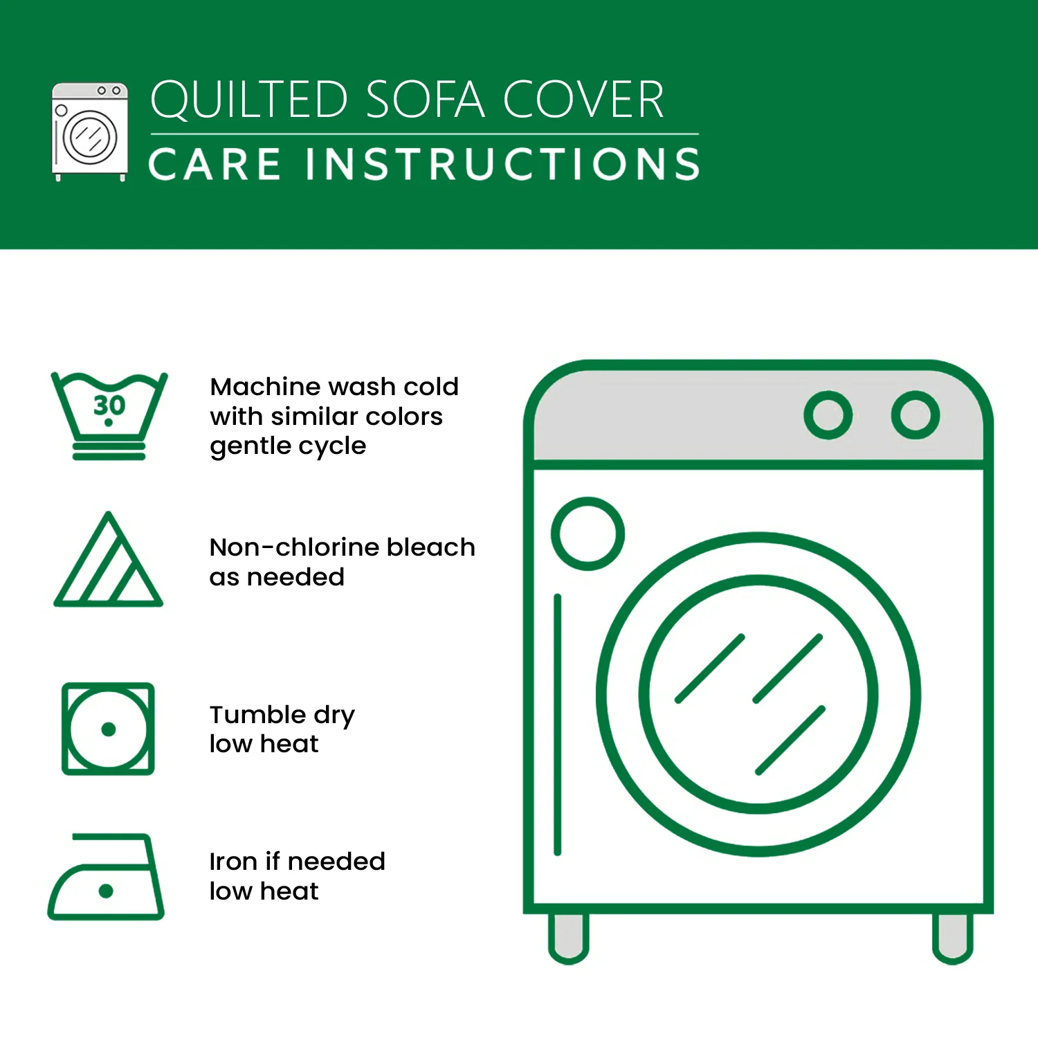 Hidden Cove Quilted Sofa Cover NCU0PT11078