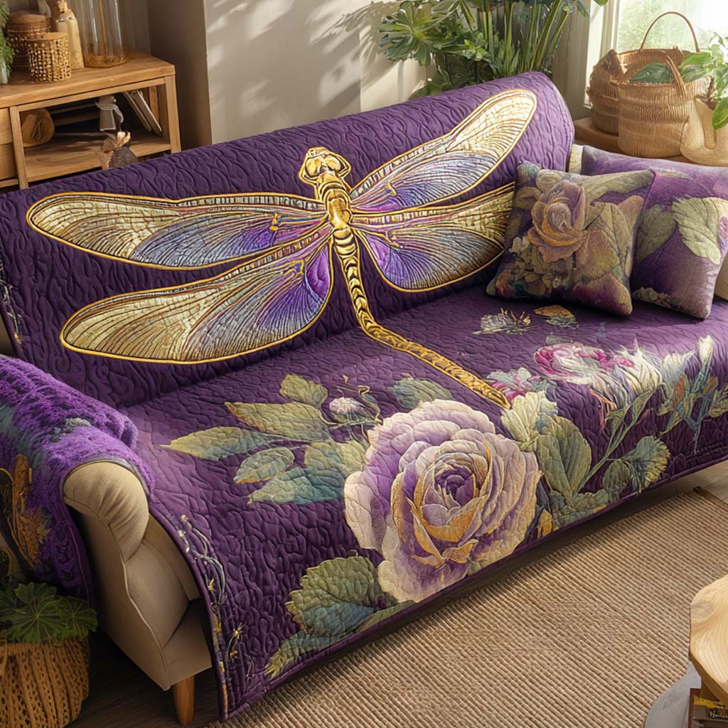 Dragonfly Quilted Sofa Cover NCU0VT326